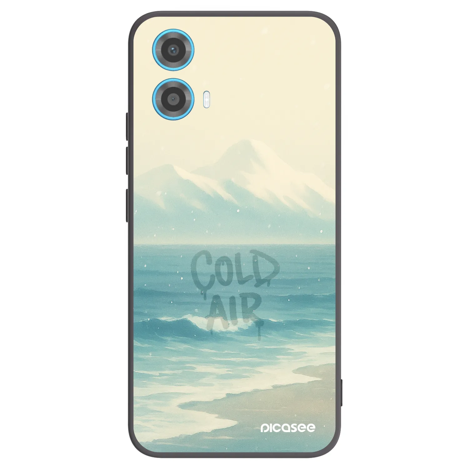 Picasee silikónový čierny obal pre Motorola Moto G34 5G - COLD AIR
