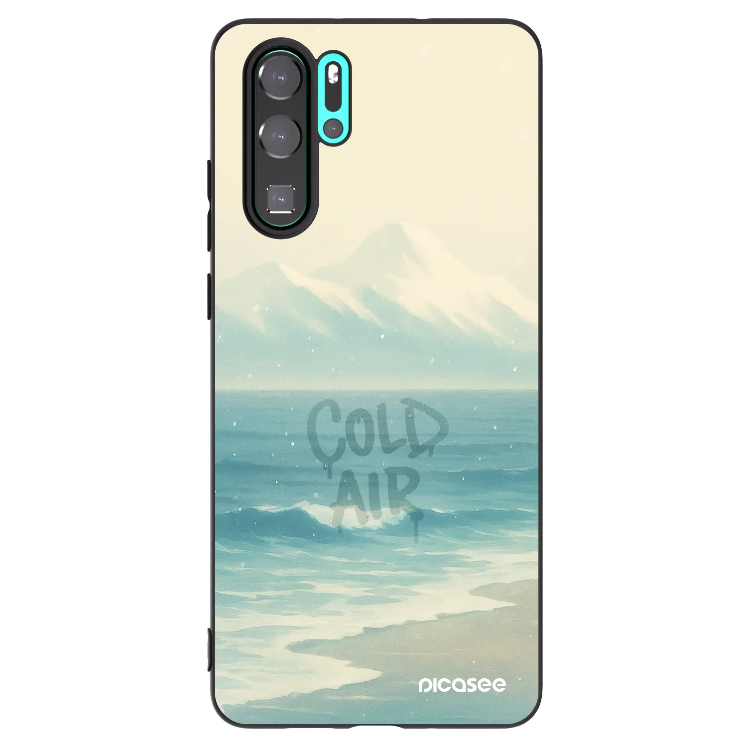 Picasee silikónový čierny obal pre Huawei P30 Pro - COLD AIR