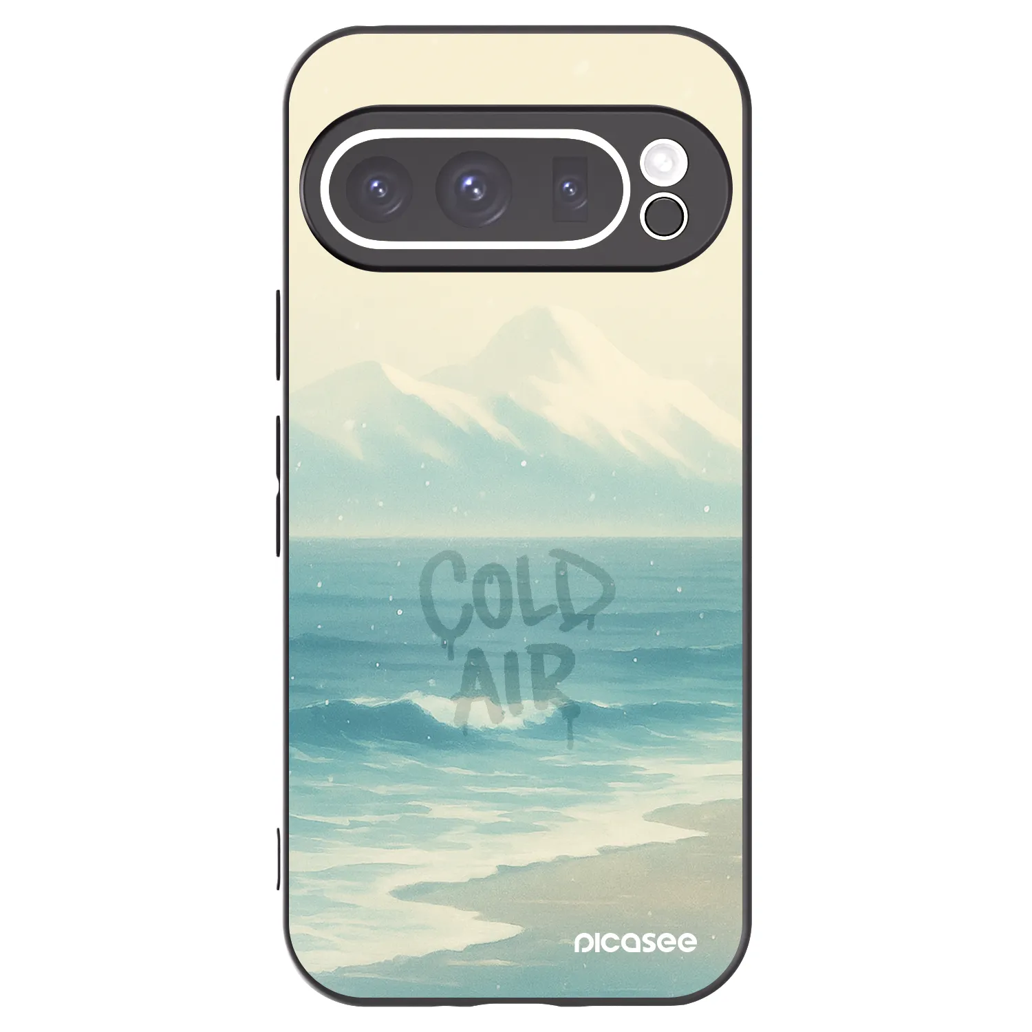 Picasee silikónový čierny obal pre Google Pixel 9 Pro - COLD AIR
