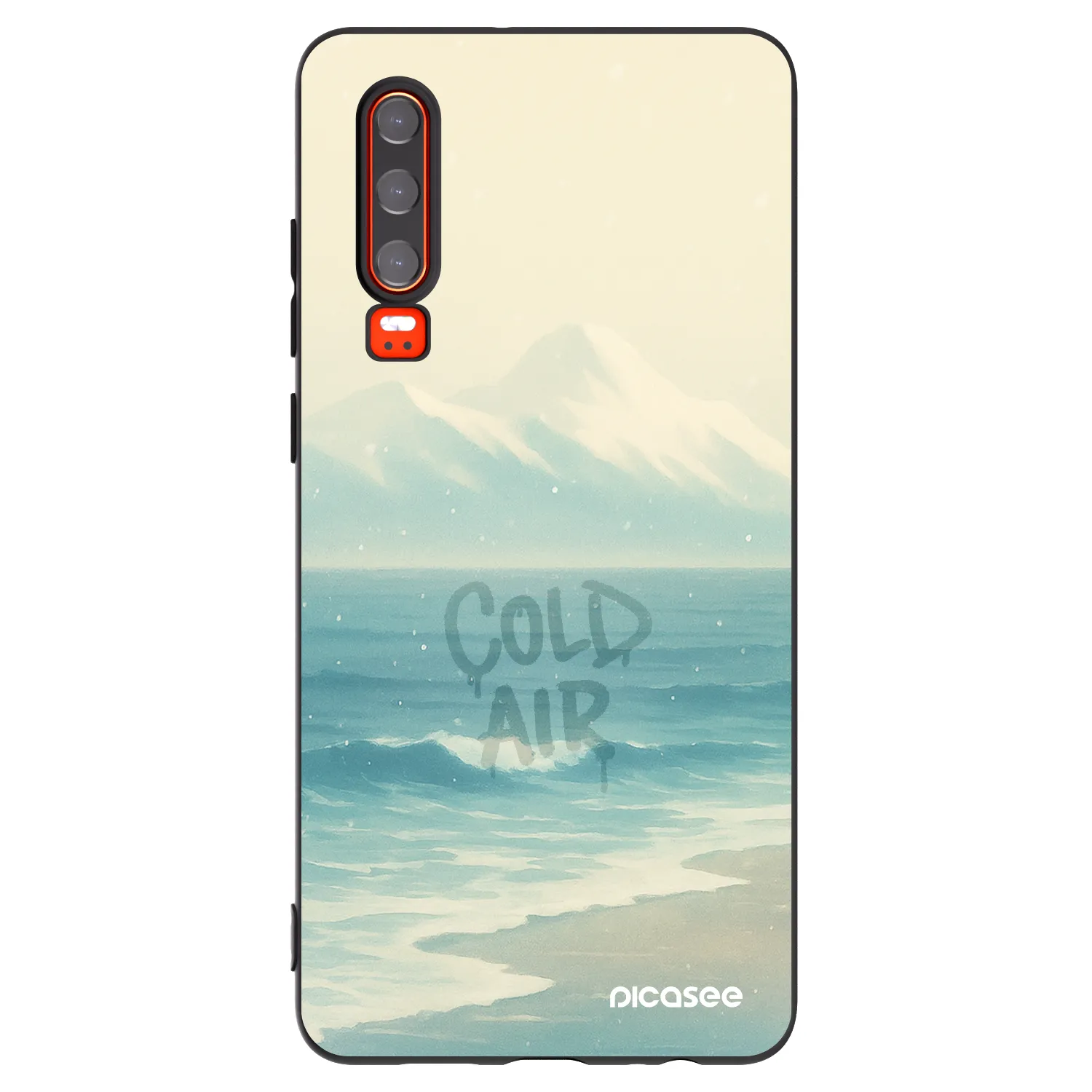 Picasee silikónový čierny obal pre Huawei P30 - COLD AIR