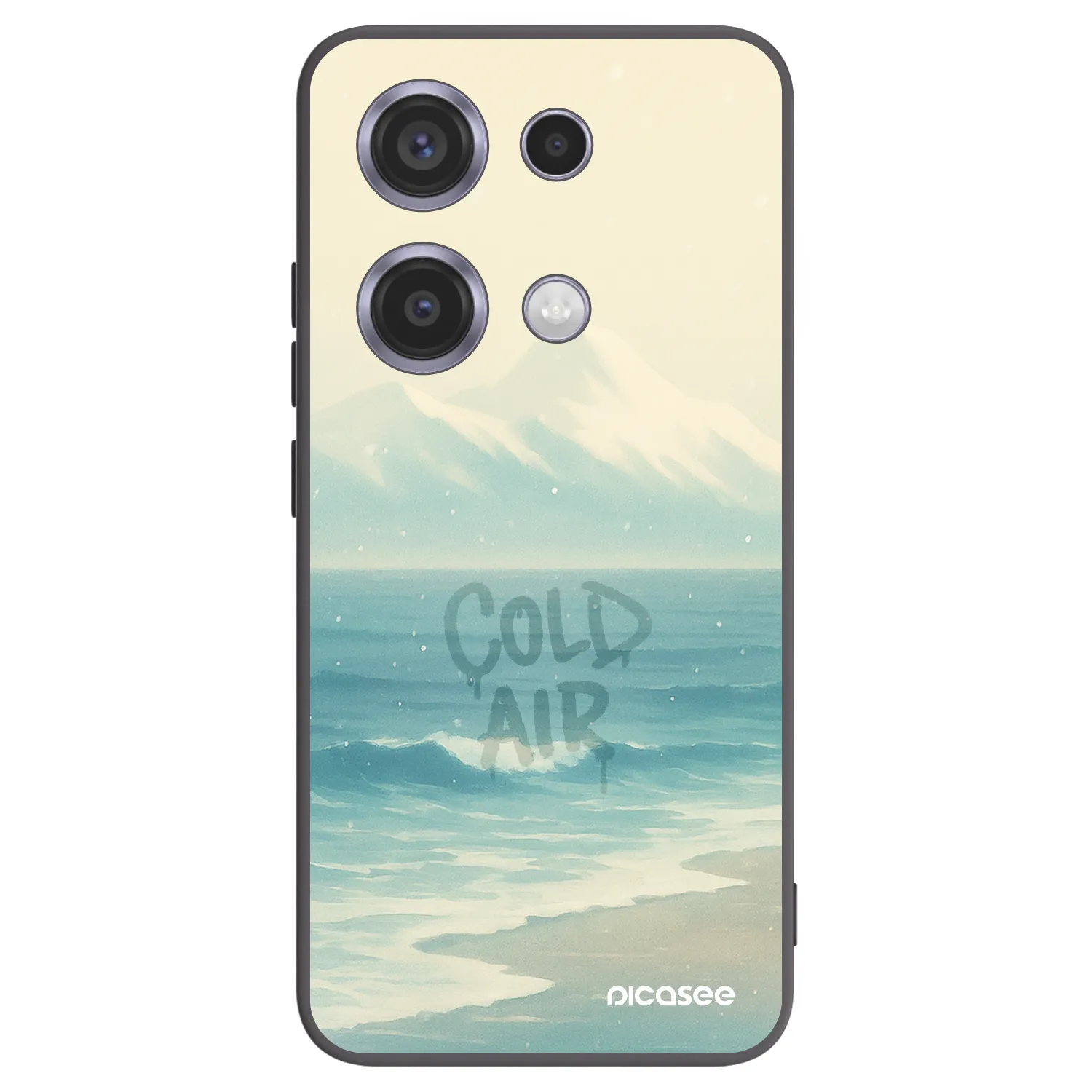 Picasee silikónový čierny obal pre Xiaomi Redmi Note 14S - COLD AIR
