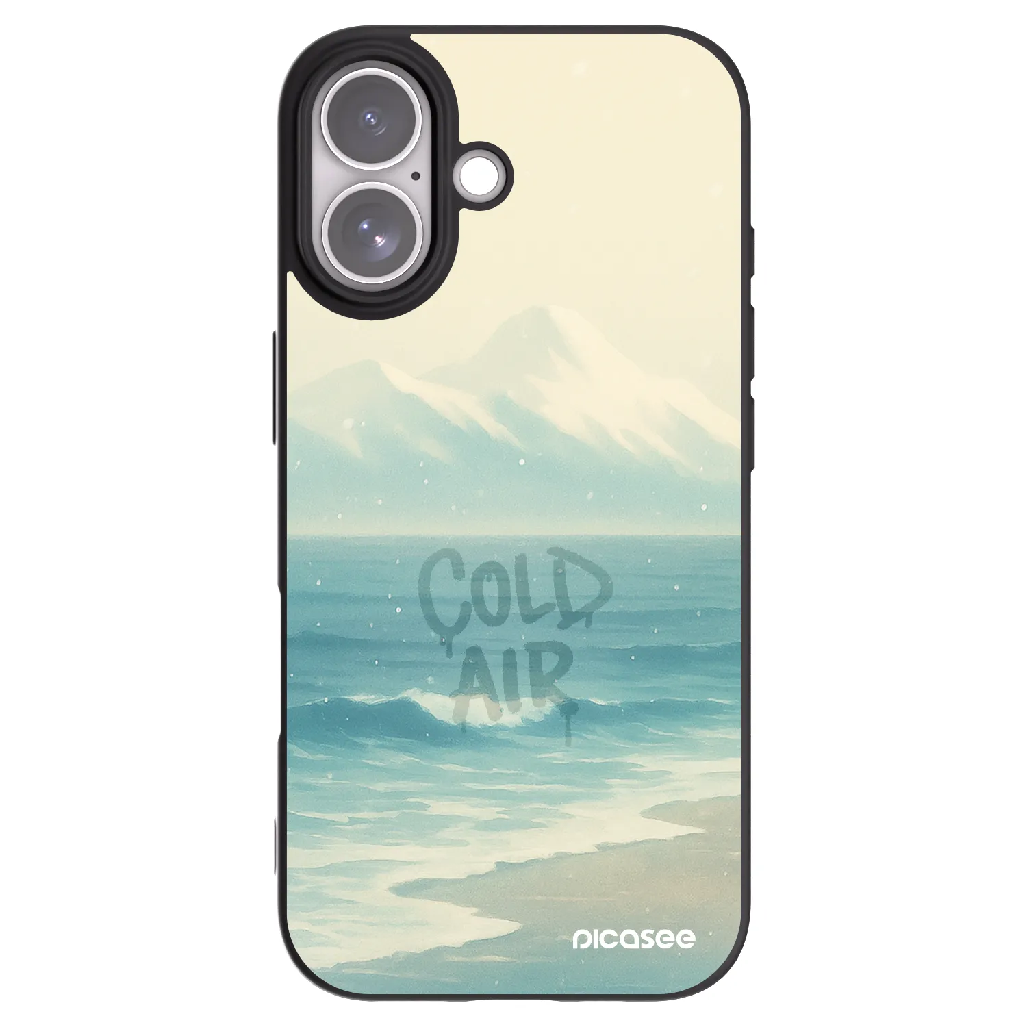 Picasee silikónový čierny obal pre Apple iPhone 17 - COLD AIR