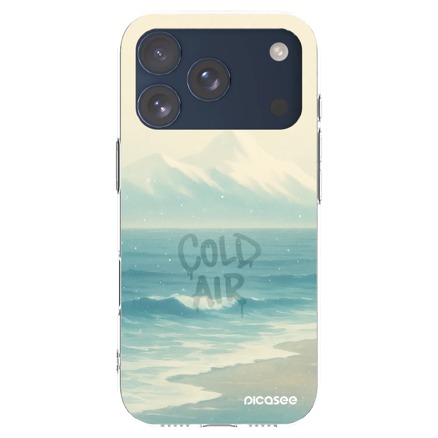 Picasee silikónový prehľadný obal pre Apple iPhone 17 Pro - COLD AIR