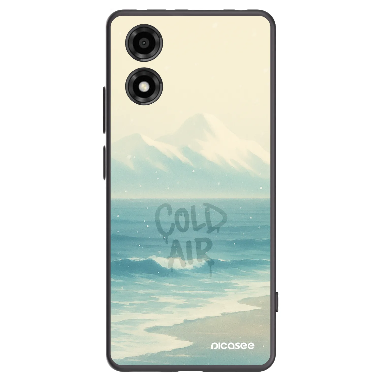 Picasee silikónový čierny obal pre Motorola Moto E14 - COLD AIR
