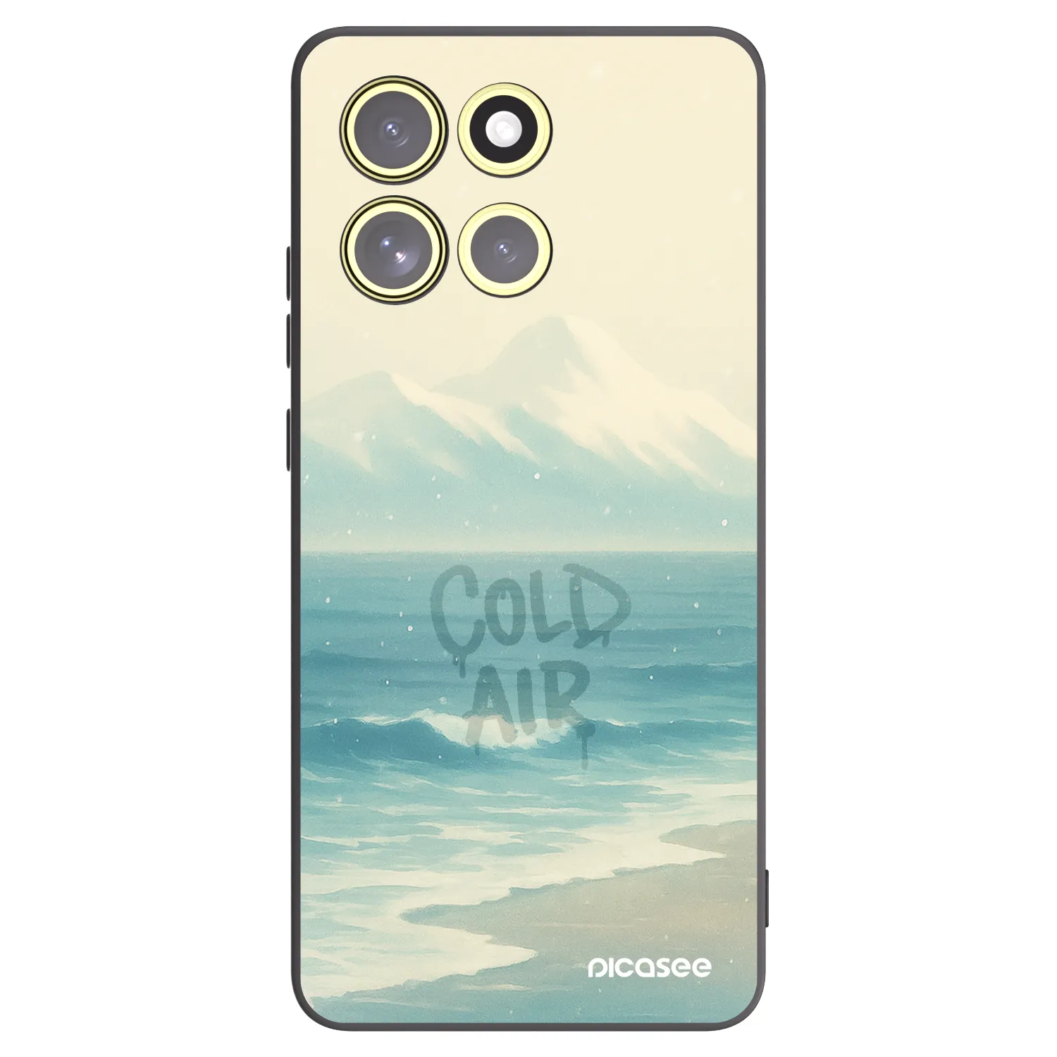 Silikónový čierny obal pre Motorola Moto G86 5G - COLD AIR