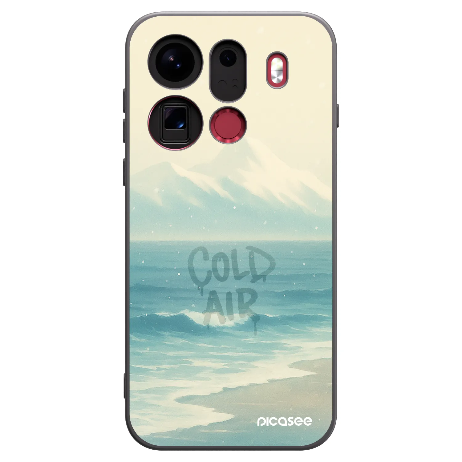 Picasee silikónový čierny obal pre OPPO Find X9 Pro - COLD AIR