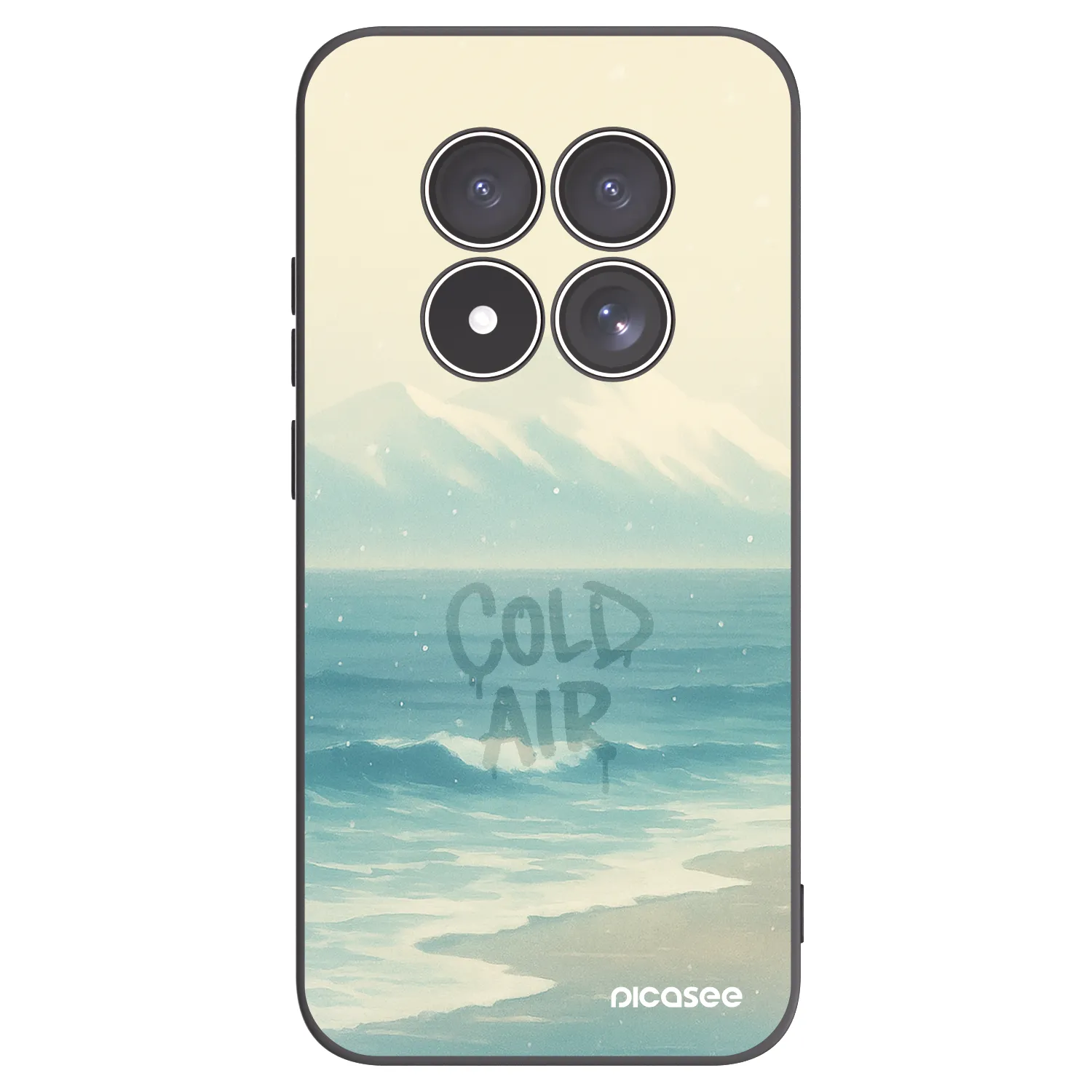 Picasee silikónový čierny obal pre Xiaomi Redmi Note 15 Pro 5G - COLD AIR