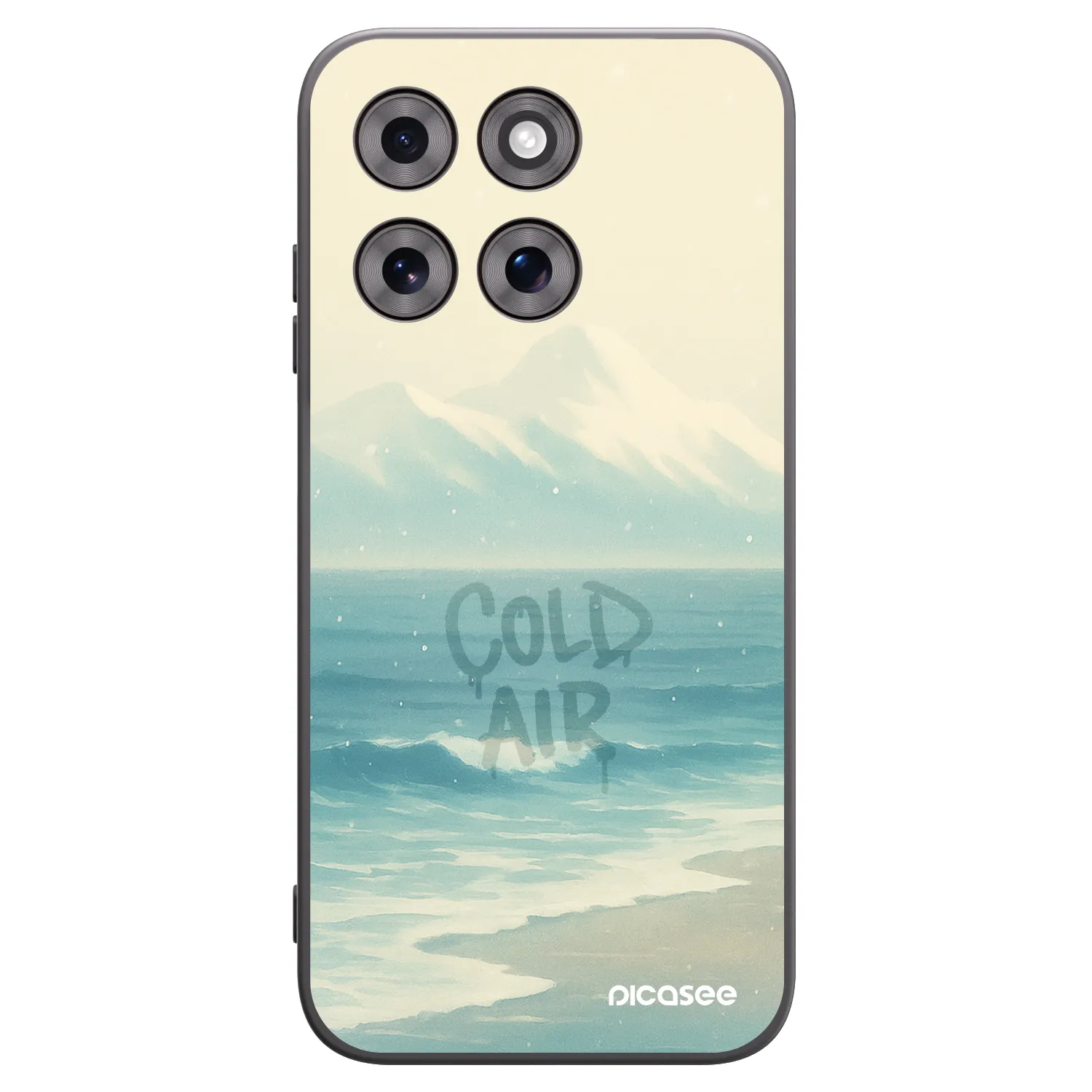 Picasee silikónový čierny obal pre Motorola Moto G77 - COLD AIR