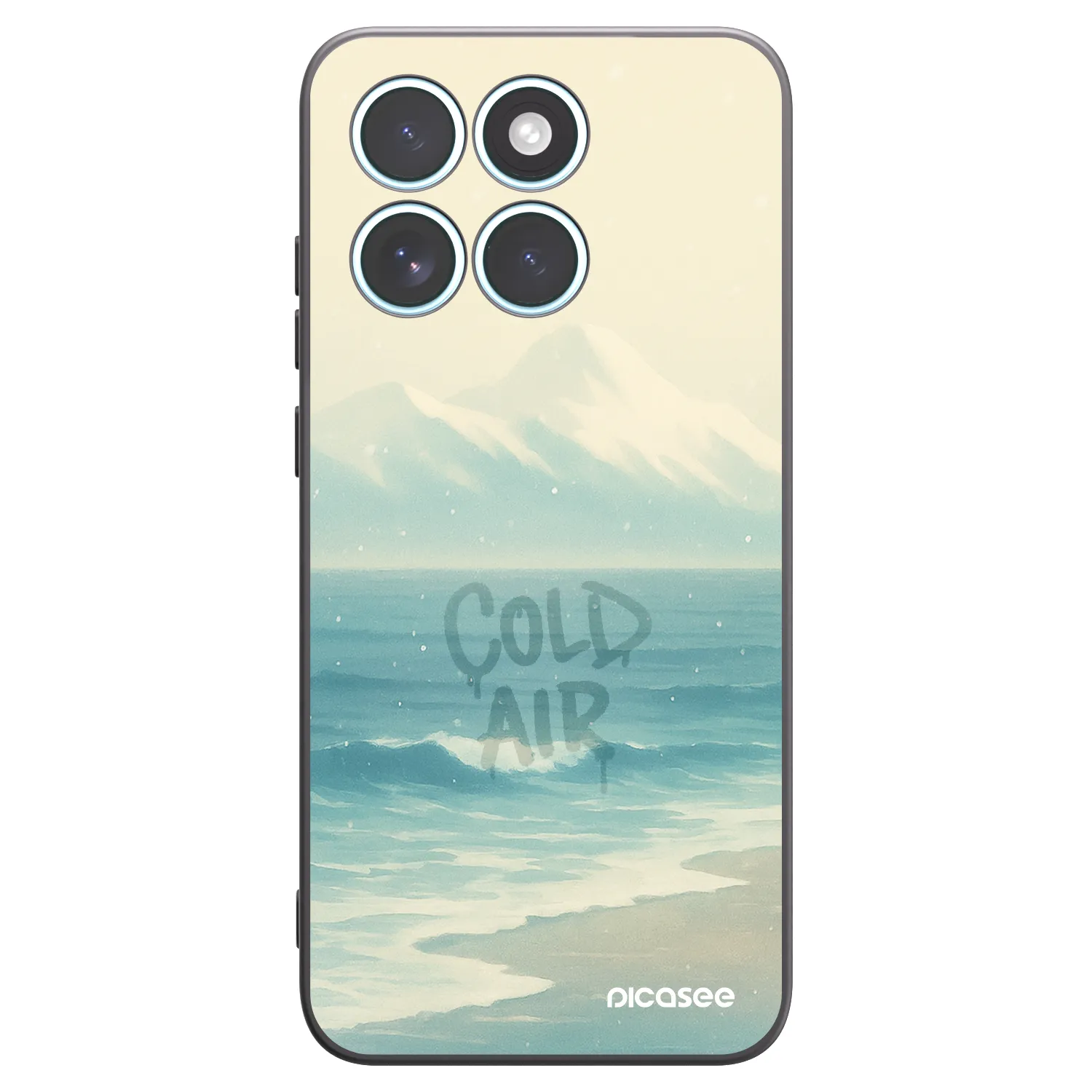 Picasee silikónový čierny obal pre Motorola Edge 70 Fusion - COLD AIR