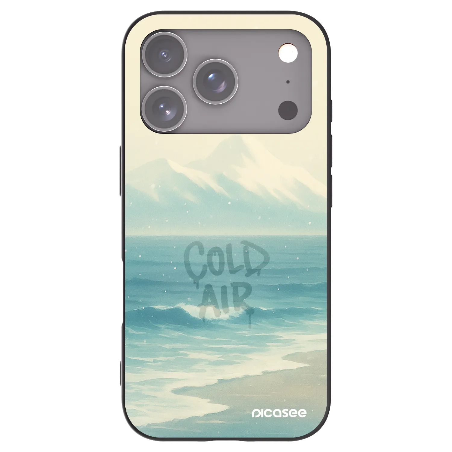 Picasee silikónový čierny obal pre Apple iPhone 18 Pro - COLD AIR