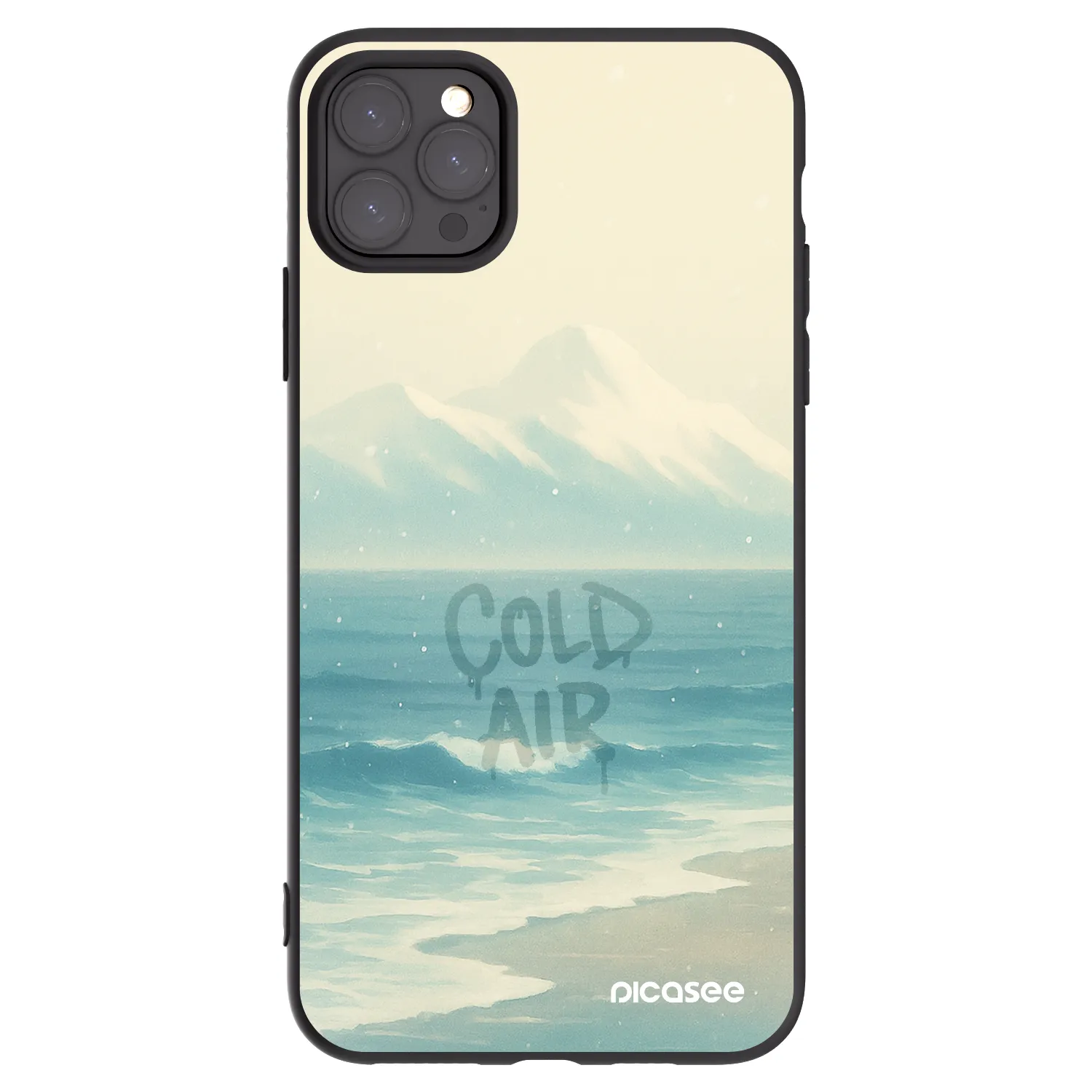 Picasee silikónový čierny obal pre Apple iPhone 11 Pro Max - COLD AIR