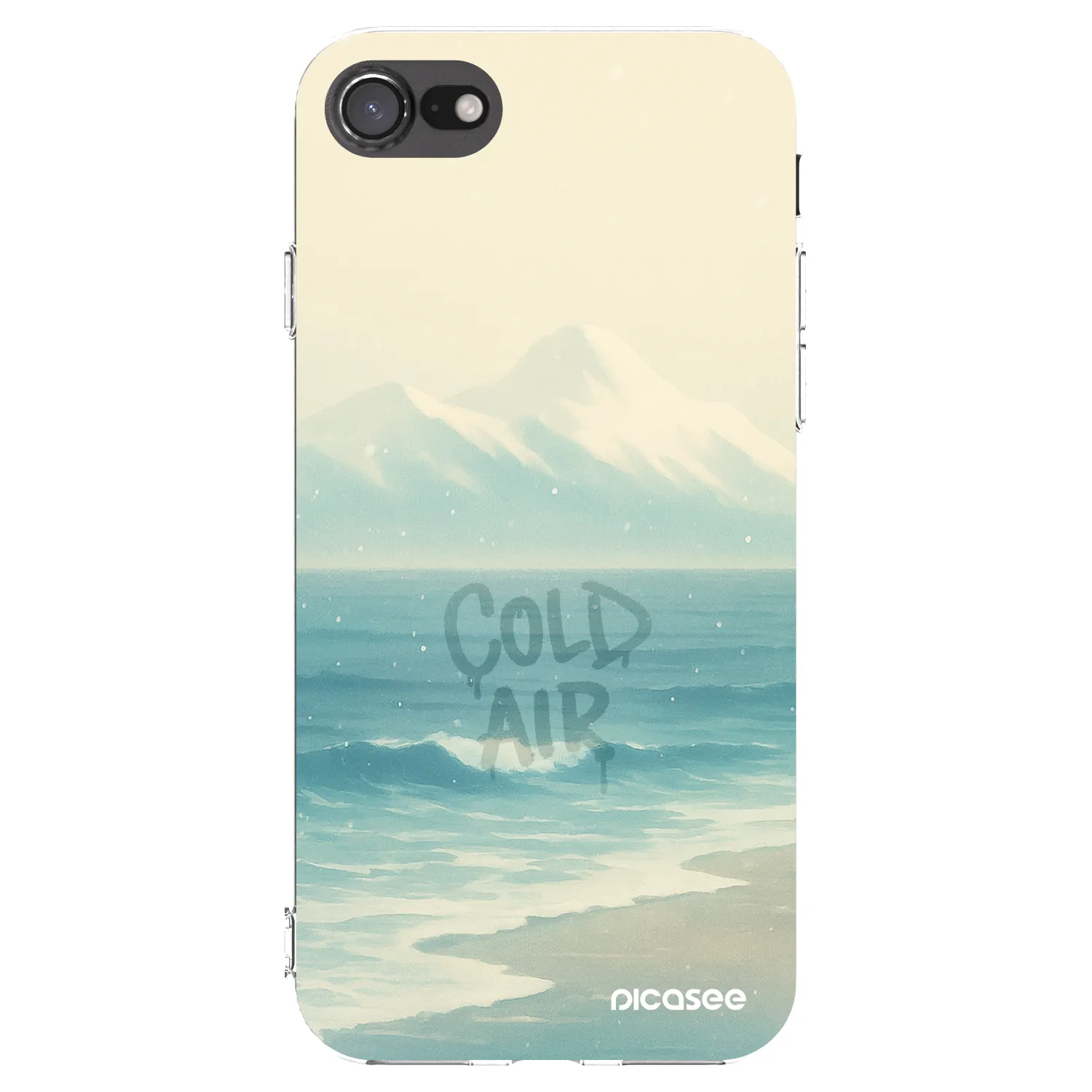 Picasee silikónový prehľadný obal pre Apple iPhone 8 - COLD AIR