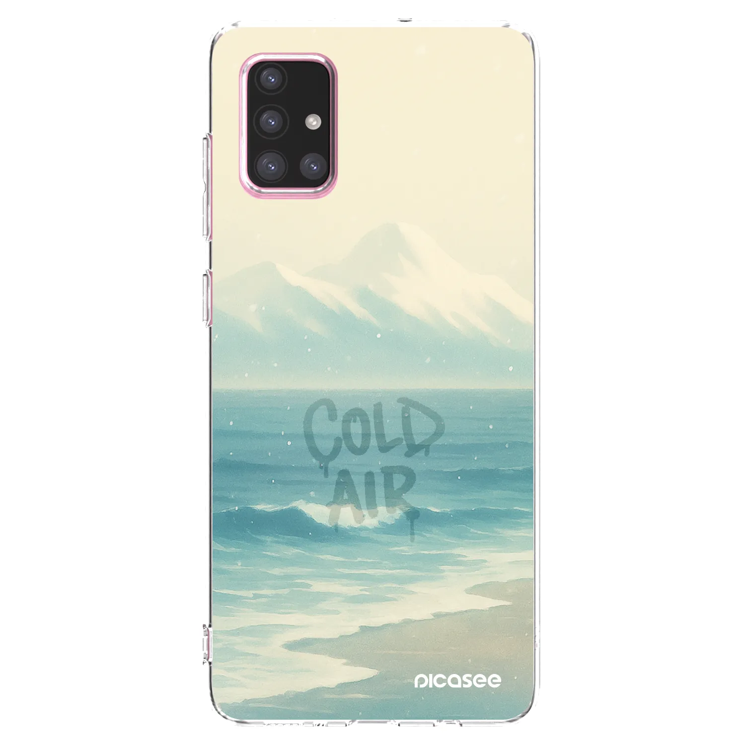 Picasee silikónový prehľadný obal pre Samsung Galaxy A71 A715F - COLD AIR