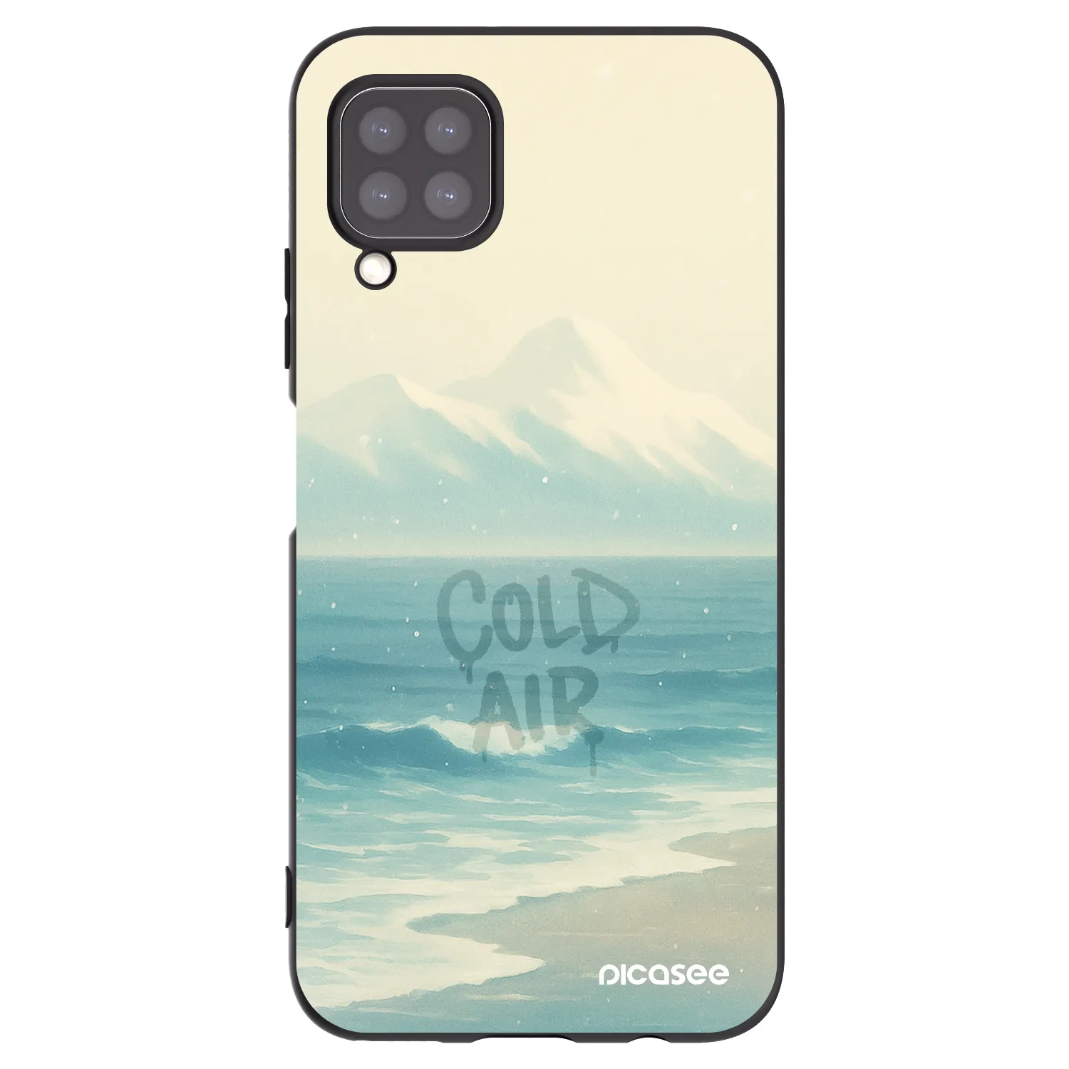 Picasee silikónový čierny obal pre Huawei P40 Lite - COLD AIR