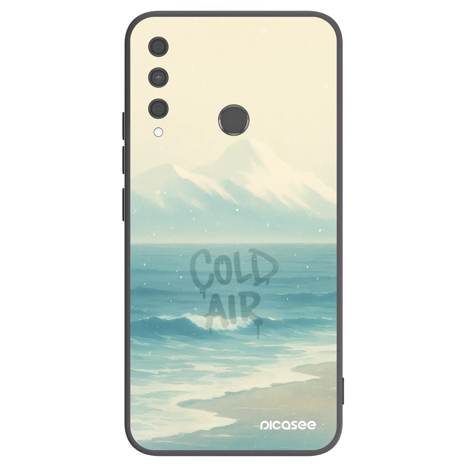 Picasee silikónový čierny obal pre Huawei P40 Lite E - COLD AIR