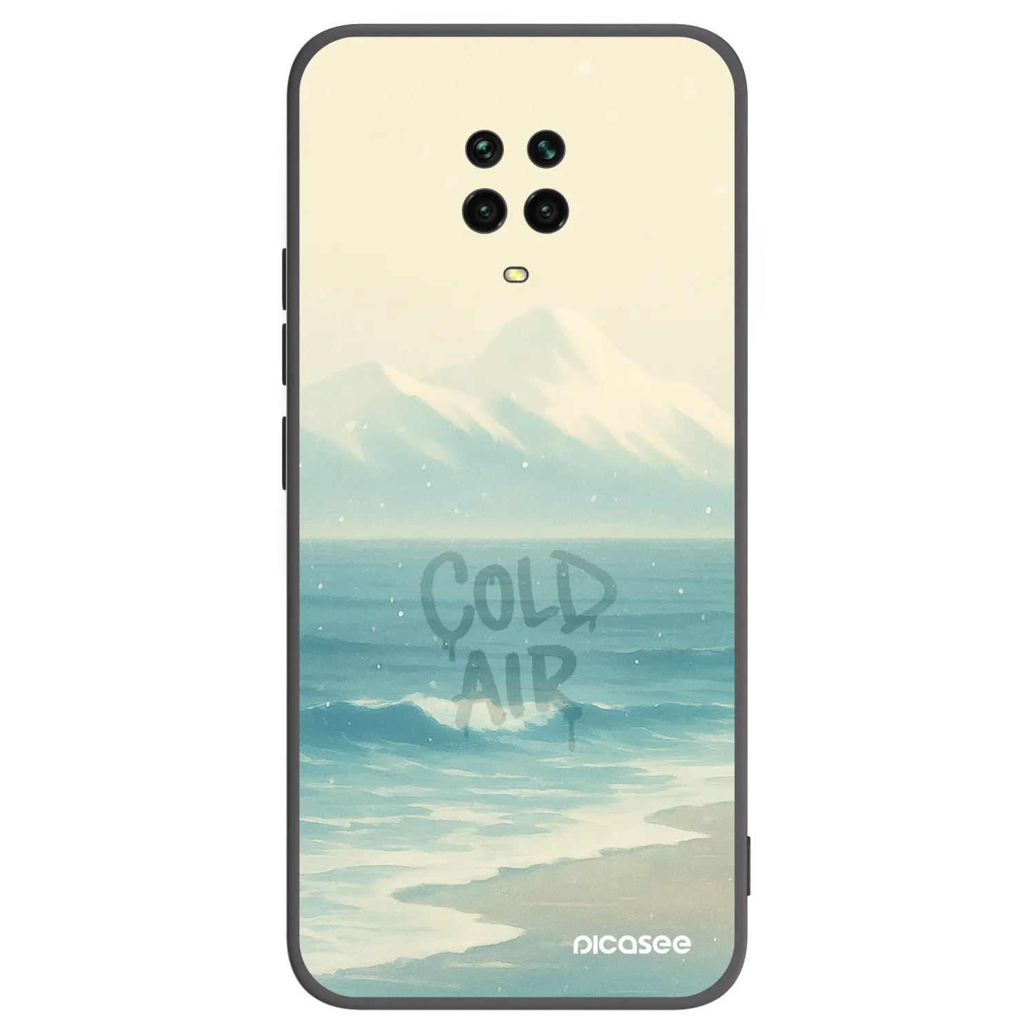 Picasee silikónový čierny obal pre Xiaomi Redmi Note 9 Pro - COLD AIR