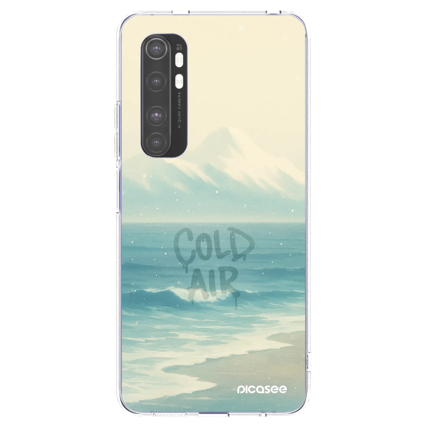 Picasee silikónový prehľadný obal pre Xiaomi Mi Note 10 Lite - COLD AIR