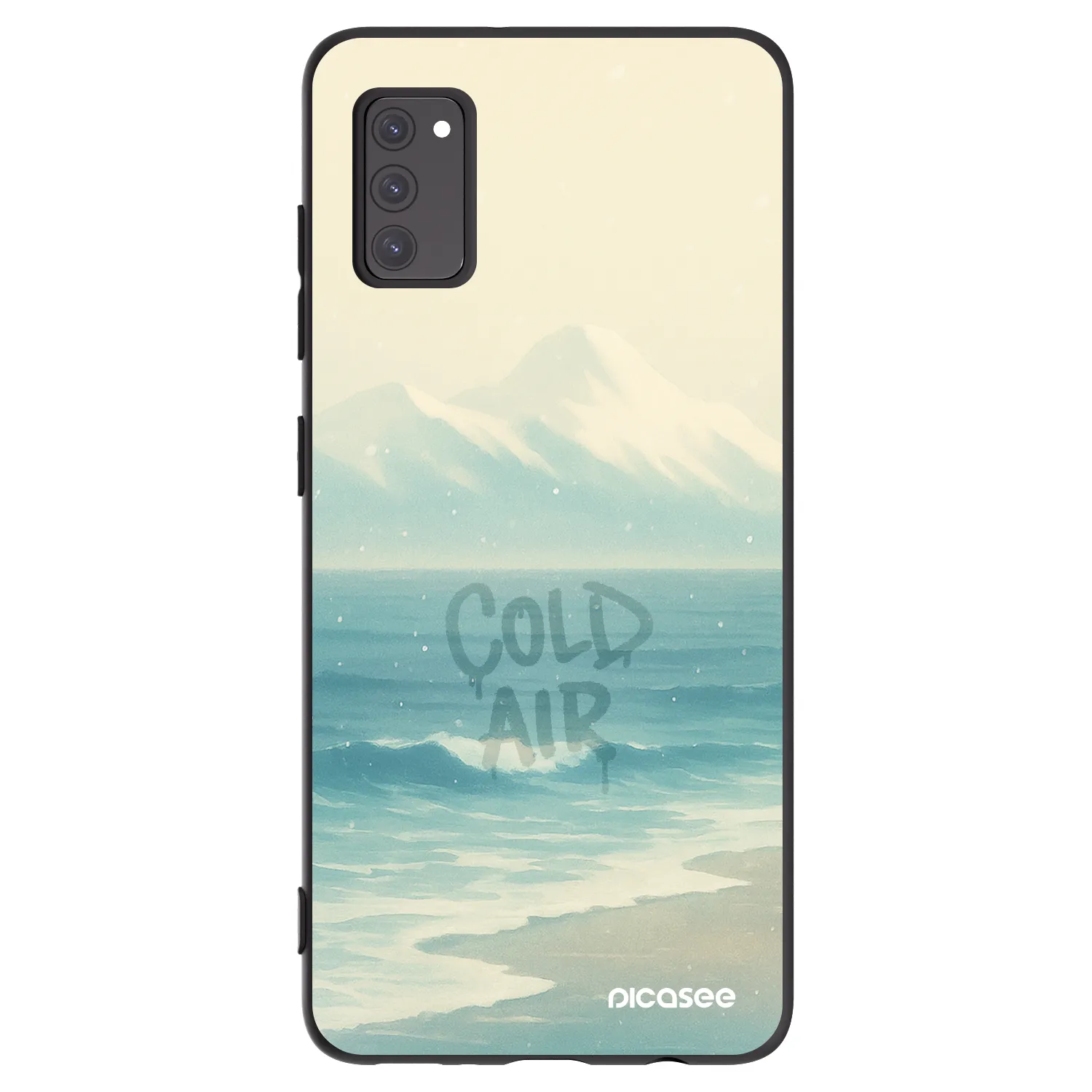 Picasee silikónový čierny obal pre Samsung Galaxy A41 A415F - COLD AIR