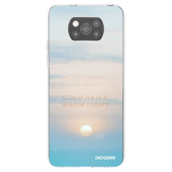 Picasee silikónový čierny obal pre Xiaomi Poco X3 - COLD SKIES