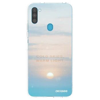 Picasee silikónový prehľadný obal pre Samsung Galaxy M11 - COLD SKIES