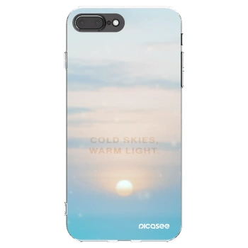 Picasee silikónový prehľadný obal pre Apple iPhone 8 Plus - COLD SKIES