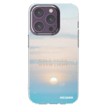 Picasee silikónový prehľadný obal pre Apple iPhone 14 Pro - COLD SKIES