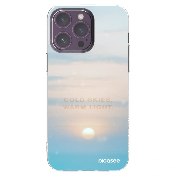 Picasee silikónový prehľadný obal pre Apple iPhone 14 Pro Max - COLD SKIES