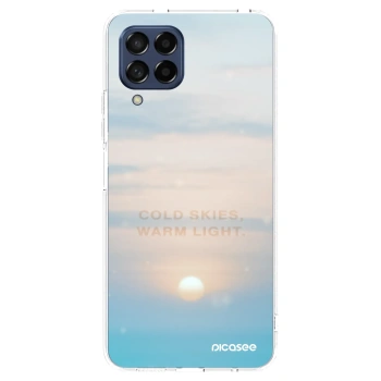 Picasee silikónový prehľadný obal pre Samsung Galaxy M53 5G - COLD SKIES