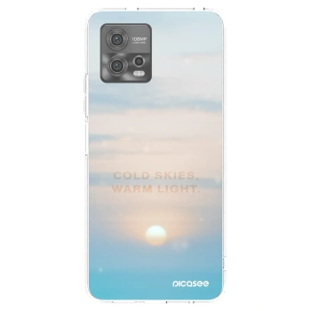Picasee silikónový prehľadný obal pre Motorola Moto G72 - COLD SKIES