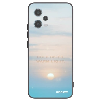 Picasee silikónový čierny obal pre Xiaomi Redmi Note 12 5G - COLD SKIES