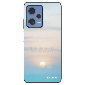 Picasee silikónový čierny obal pre Xiaomi Redmi Note 12 Pro 5G - COLD SKIES