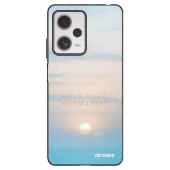 Picasee silikónový čierny obal pre Xiaomi Redmi Note 12 Pro+ 5G - COLD SKIES