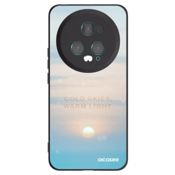 Picasee silikónový čierny obal pre Honor Magic5 Pro - COLD SKIES