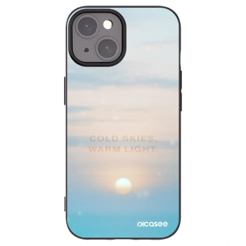 Picasee silikónový čierny obal pre Apple iPhone 15 - COLD SKIES
