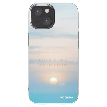 Picasee silikónový prehľadný obal pre Apple iPhone 15 - COLD SKIES