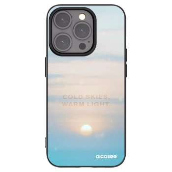Picasee silikónový čierny obal pre Apple iPhone 15 Pro - COLD SKIES