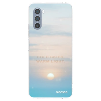 Picasee silikónový prehľadný obal pre Motorola Moto G62 - COLD SKIES