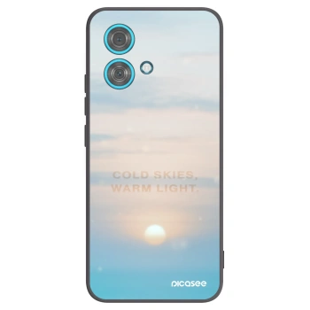Picasee silikónový čierny obal pre Motorola Edge 40 Neo - COLD SKIES