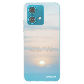 Picasee silikónový prehľadný obal pre Motorola Edge 40 Neo - COLD SKIES