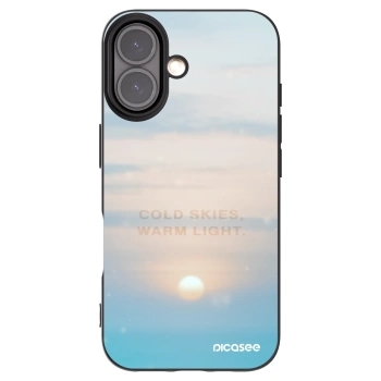 Picasee silikónový čierny obal pre Apple iPhone 16 - COLD SKIES