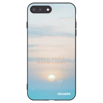 Picasee silikónový čierny obal pre Apple iPhone 8 Plus - COLD SKIES