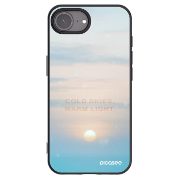Picasee silikónový čierny obal pre Apple iPhone 16e - COLD SKIES