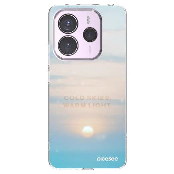 Picasee silikónový prehľadný obal pre Xiaomi Redmi Note 14 5G - COLD SKIES