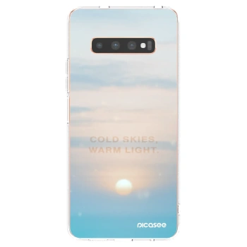 Picasee silikónový prehľadný obal pre Samsung Galaxy S10 Plus G975 - COLD SKIES