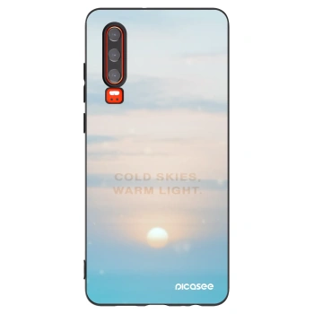 Picasee silikónový čierny obal pre Huawei P30 - COLD SKIES