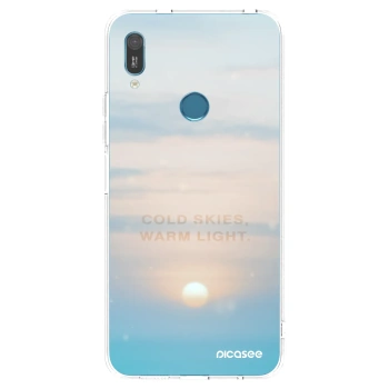 Picasee silikónový prehľadný obal pre Huawei Y6 2019 - COLD SKIES