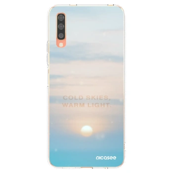 Picasee silikónový prehľadný obal pre Samsung Galaxy A70 A705F - COLD SKIES