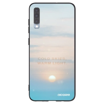 Picasee silikónový čierny obal pre Samsung Galaxy A70 A705F - COLD SKIES