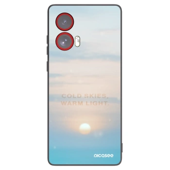 Picasee silikónový čierny obal pre Motorola Edge 50 Fusion - COLD SKIES