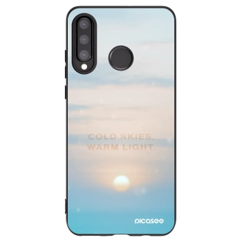 Picasee silikónový čierny obal pre Huawei P30 Lite - COLD SKIES